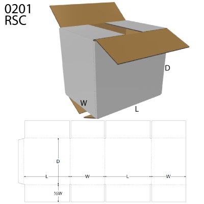  FEFCO 0201 : RSC - Regular Slotted Carton