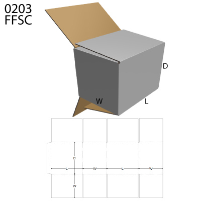 FEFCO 0203 : FFSC - Full Flap Slotted Carton