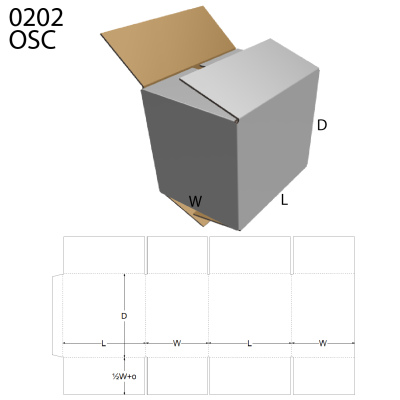 FEFCO 0202 : OSC - Overlapping Slotted Carton