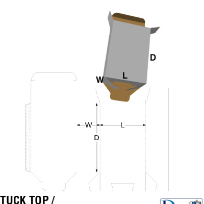 TIT/SLB : Tuck In Top, Self Lock Bottom